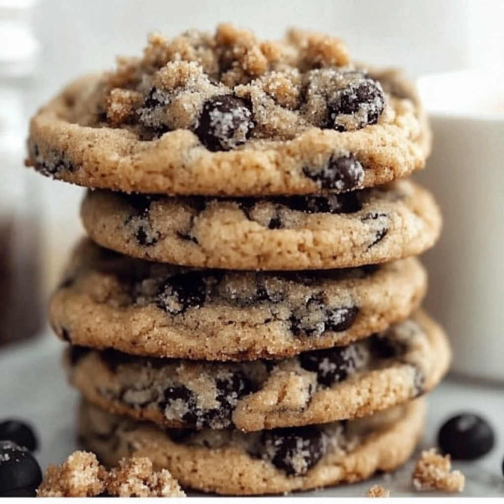 Ultimate Crumble Cookie Recipe – Make Viral Bakery Cookies at Home 1 Chilled sugar Crumbl cookie with pink almond frosting served on a white plate