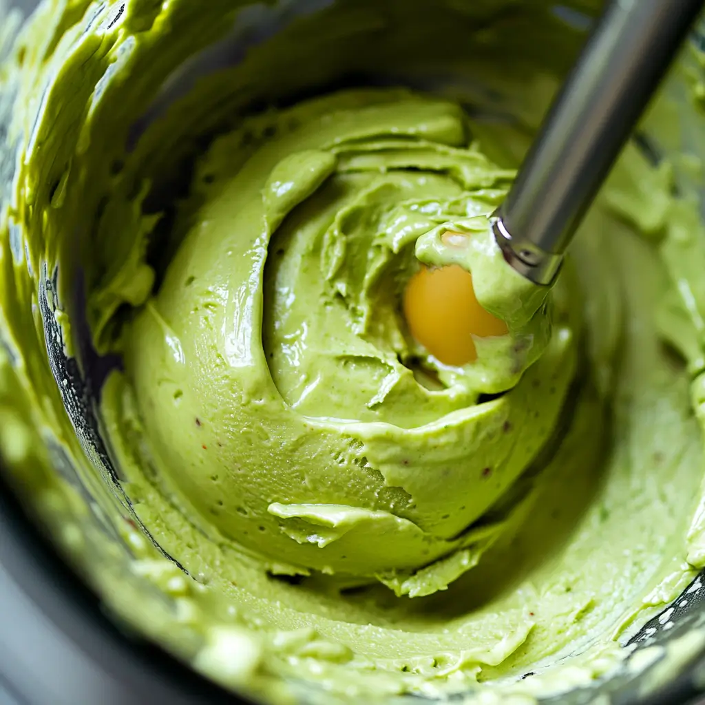 Avocado Ice Cream Recipe – 1 Stunning Twist for Creamy Summer Delight 8 Avocado Ice Cream Blending Process – Smooth Green Mixture