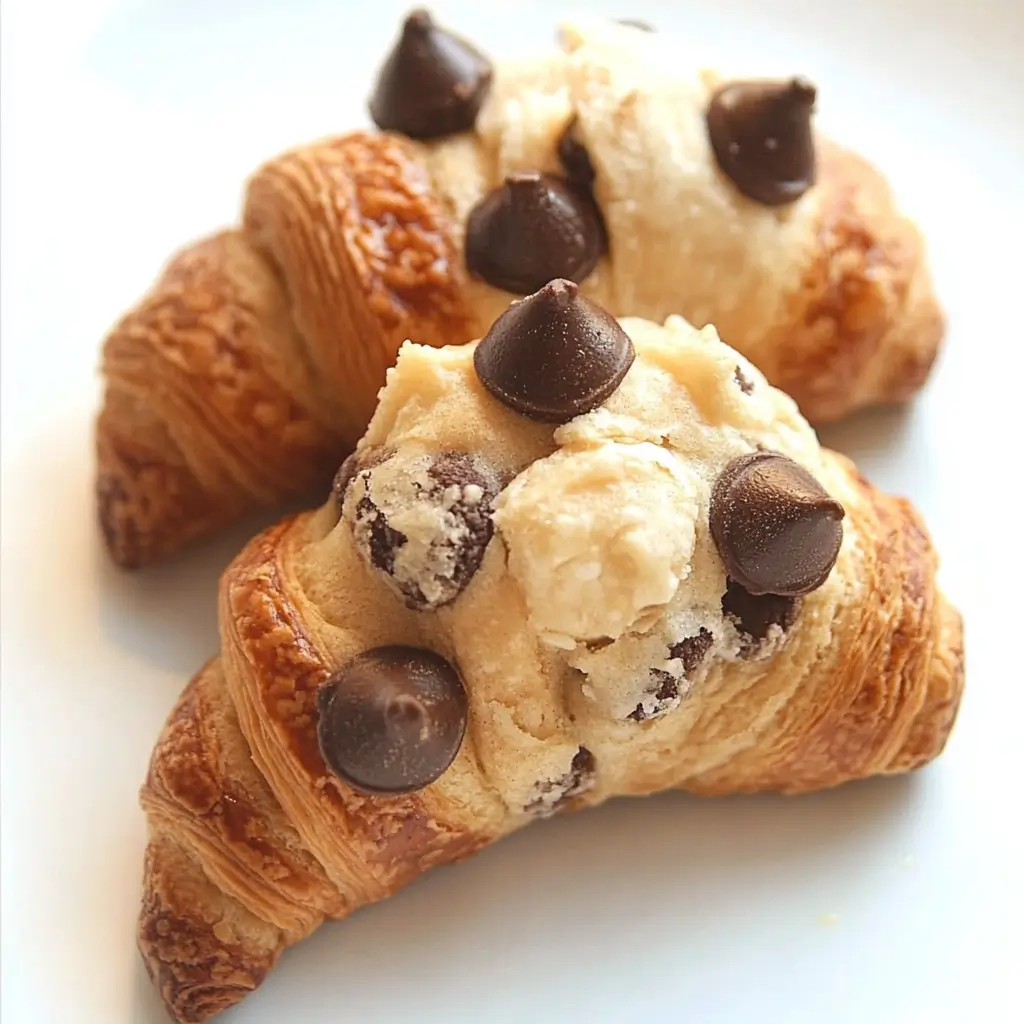 Crookie (Cookie Croissant): Best Viral Recipe & Where to Try It 6 Warm Crookie (Cookie Croissant) filled with melted chocolate chip cookie dough
