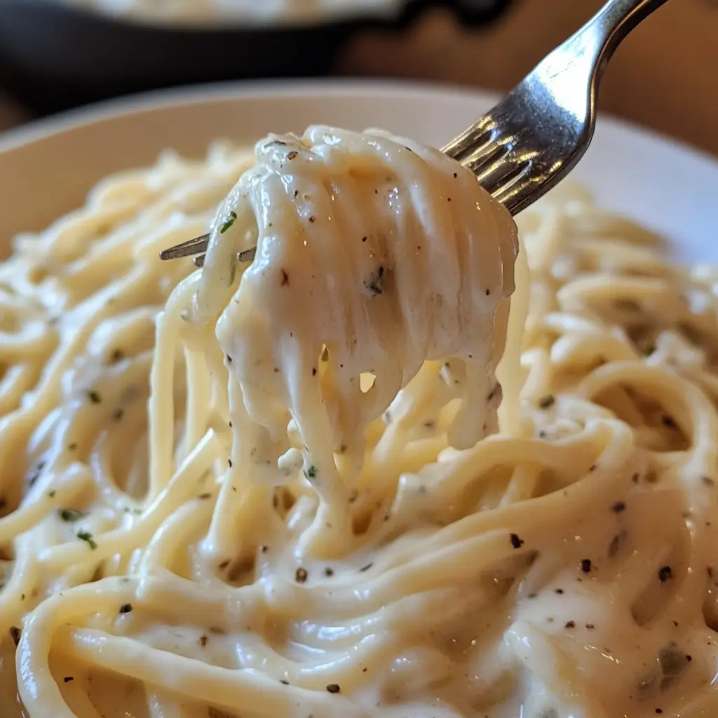 5-Ingredient Cottage Cheese Alfredo Pasta served in a bowl
