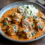 5-Ingredient Keto Butter Chicken – Amazing 20-Minute Low-Carb Meal 8 recipe card with 5-ingredient keto butter chicken plate