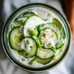 5-Ingredient Viral Cucumber Salad – Delicious Summer Hit 8 5-Ingredient Viral Cucumber Salad served in a clear glass bowl