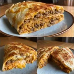 Grilled Cheese Burrito Taco Bell Copycat – Easy & Gooey Favorite 6 Grilled Cheese Burrito Taco Bell Copycat sliced open with melted cheese, beef, and rice inside a crispy tortilla