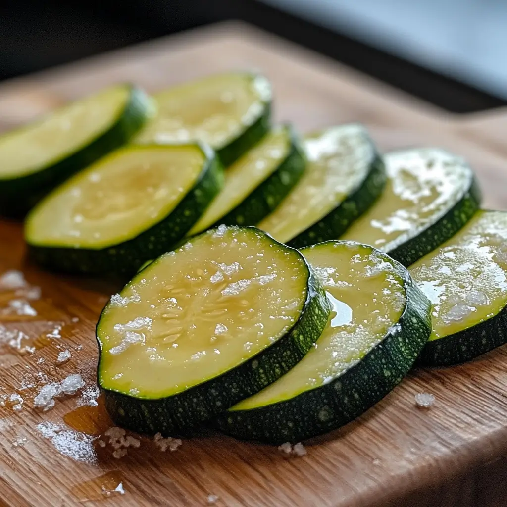 Korean Zucchini Pancakes (Hobak Jeon): 5 Surprising Reasons They’re a Healthy Hit 8 Salted zucchini slices for Korean Zucchini Pancakes (Hobak Jeon)