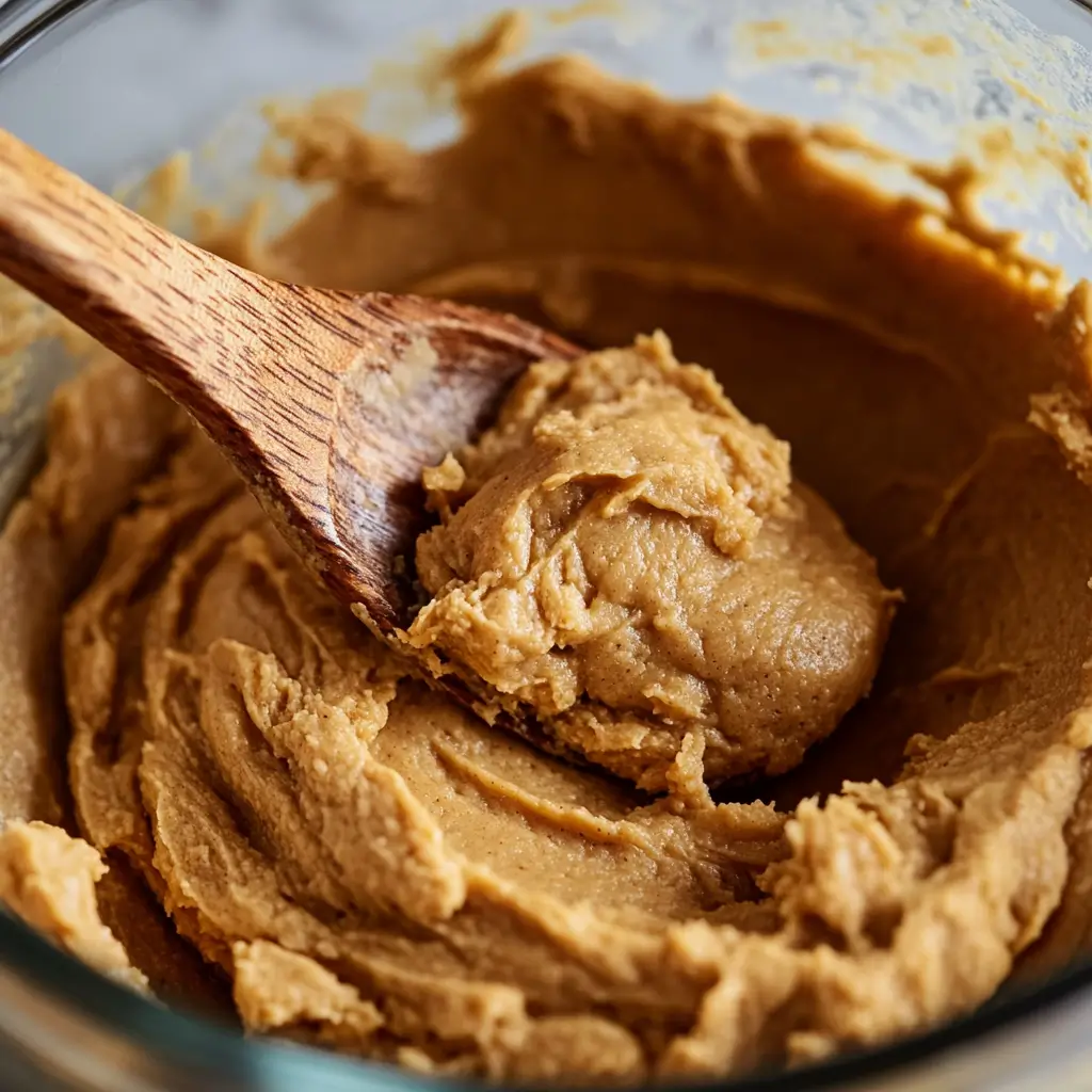 5-Ingredient Gluten-Free Peanut Butter Cookies – Ultimate, Irresistible Delight 9 Mixing peanut butter cookie dough with chocolate chips