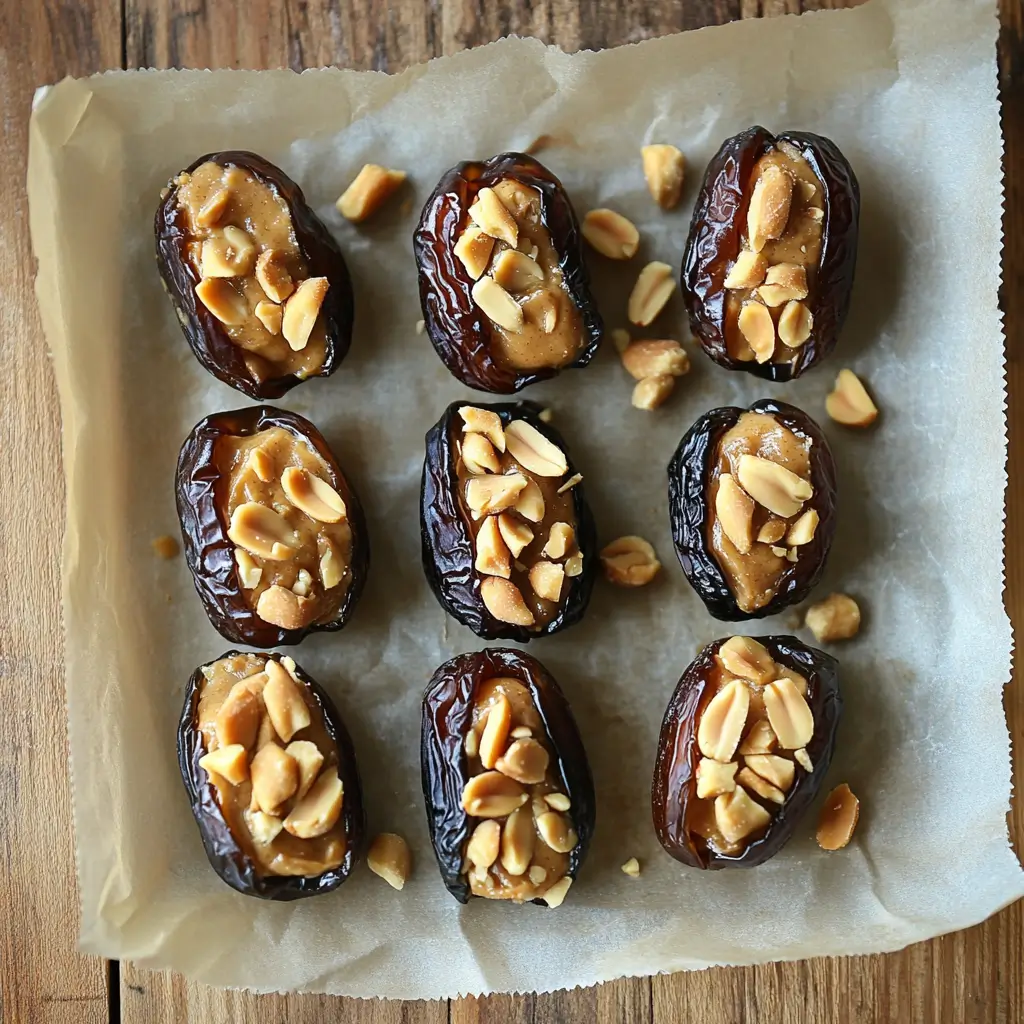 5-Ingredient Snickers Date Bites – Better Than Candy | 5-Minute Treat 10 Stuffed dates ready to dip in chocolate
