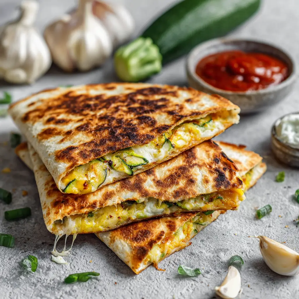zucchini blossoms fried & quesadillas with salsa