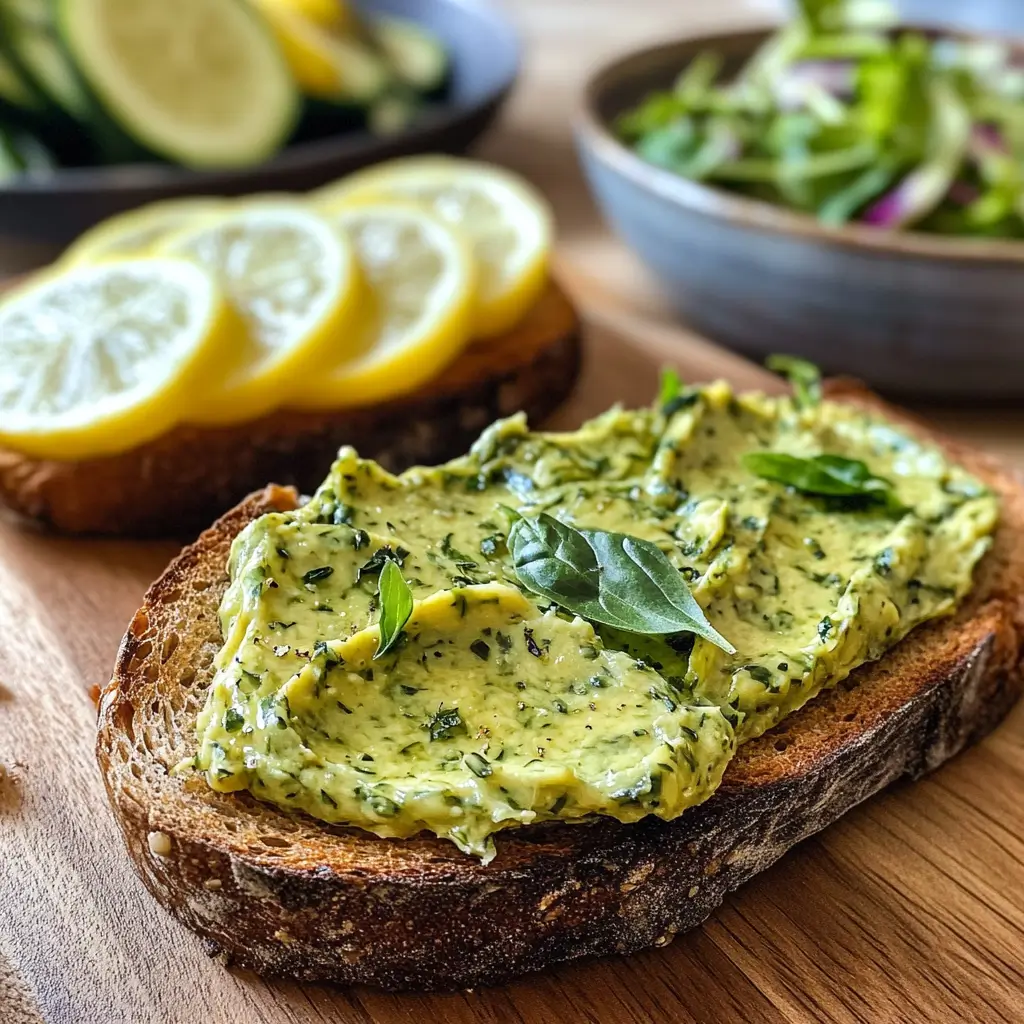 Zucchini Butter Spread: 5 Irresistible Reasons to Try It 9 Zucchini butter spread on toasted bread with basil leaves