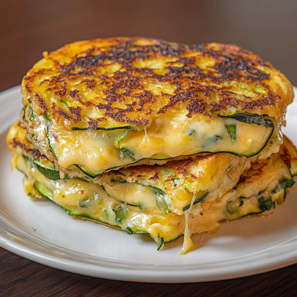 Zucchini Grilled Cheese: Irresistible Garlic Butter Recipe 5 Crispy Zucchini Grilled Cheese Sandwich with Garlic Butter and Cheddar