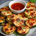 Zucchini Pizza Bites – Ultimate 5-Minute Cheesy Snack Win 7 Tasty zucchini pizza bites with mini pepperoni and melted cheese served with marinara