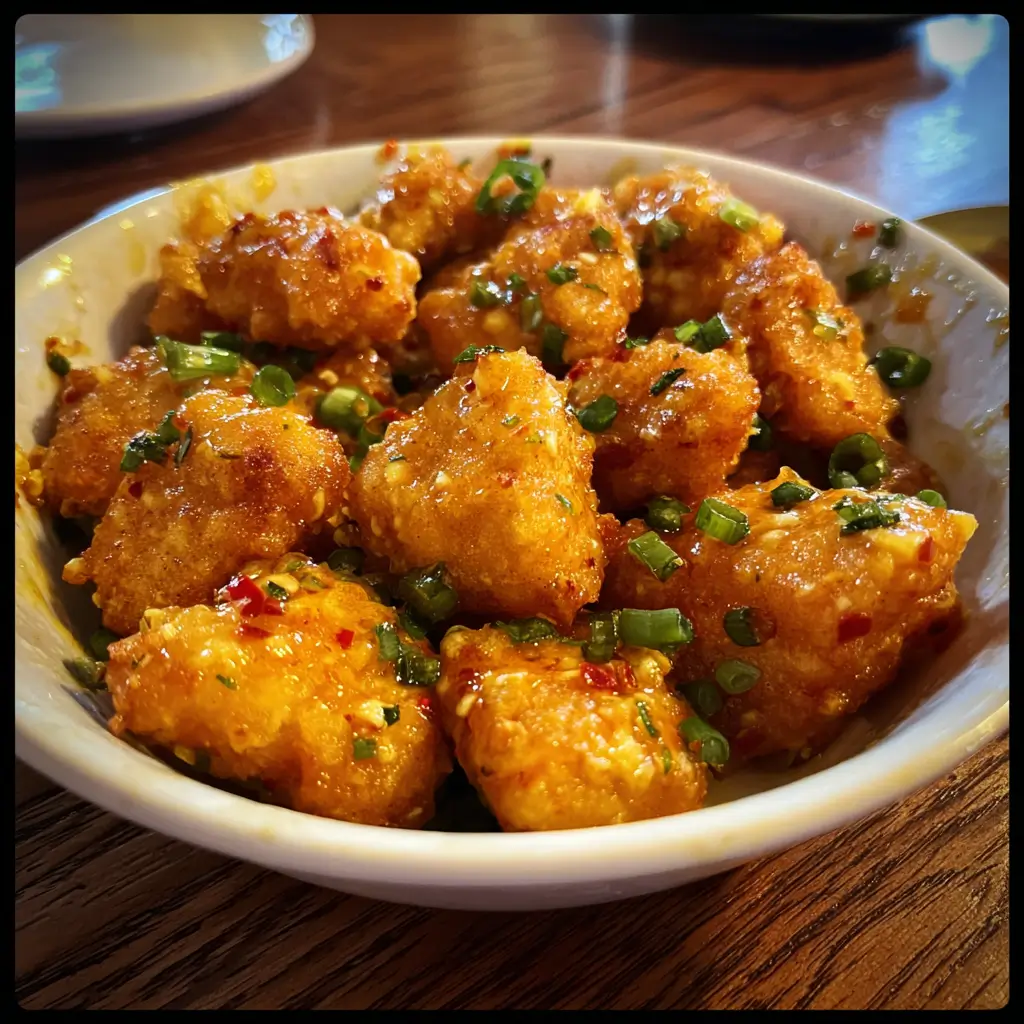 Bang Bang Chicken Bites: Your New Favorite Spicy Snack 4 Bang Bang Chicken Bites with creamy spicy sauce and crispy texture