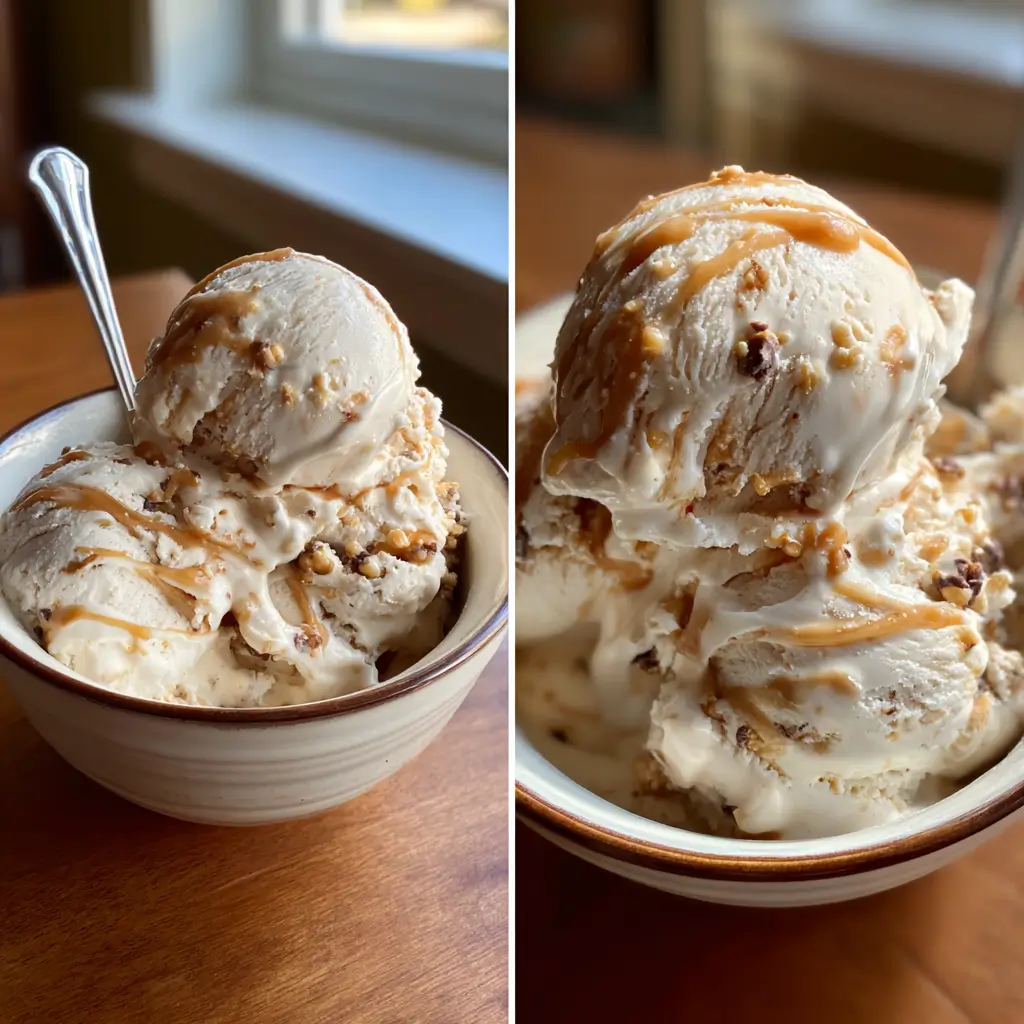Cottage Cheese Ice Cream That Actually Tastes Amazing 8 Creamy cottage cheese ice cream with chocolate chips and peanut butter in a bowl
