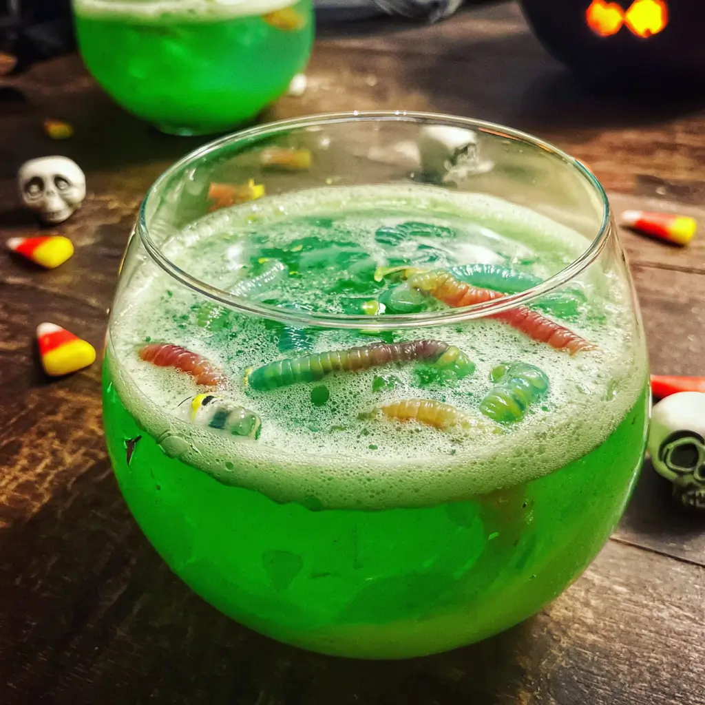 creepy cool green slime punch