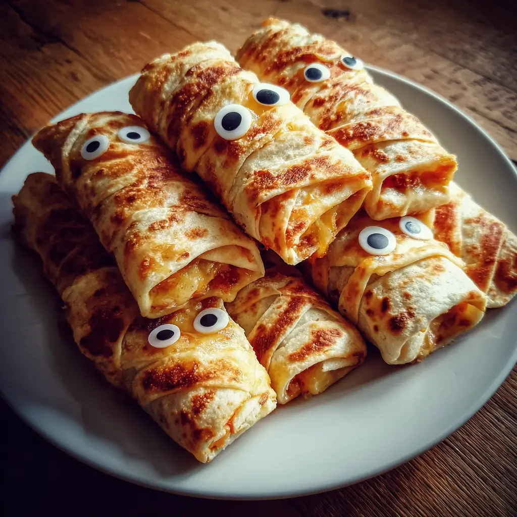 Creepy-Cute Mummy Veggie Wraps – Spooky, Healthy, and Perfect for Halloween Parties 8 creepy cute mummy veggie wraps recipes