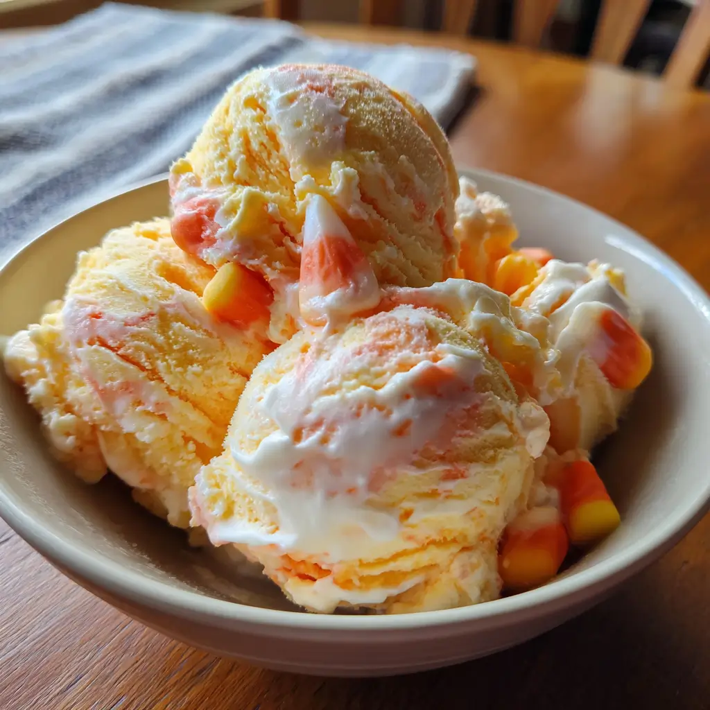 halloween candy corn ice cream