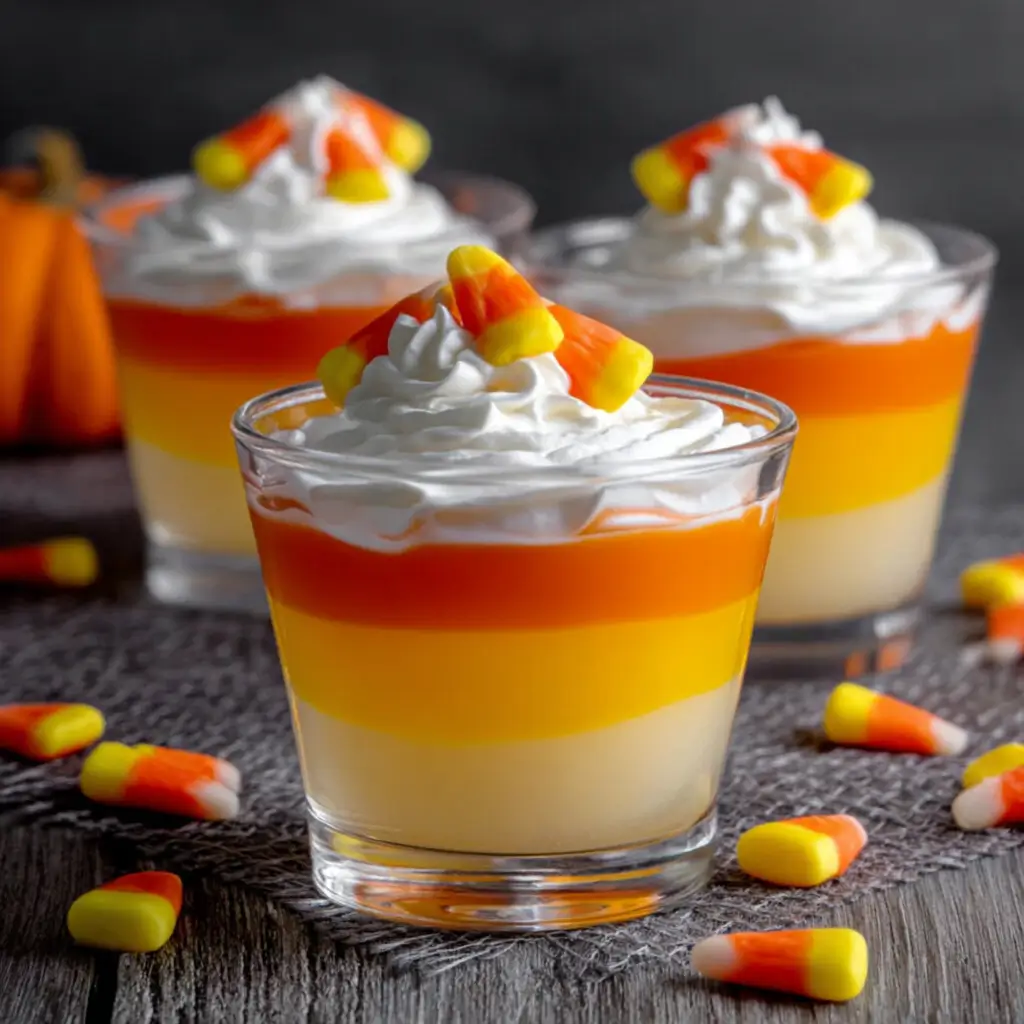 Halloween Candy Corn Jello Cups – A Spooky Sweet Treat Everyone Loves 8 halloween candy corn jello cups recipe