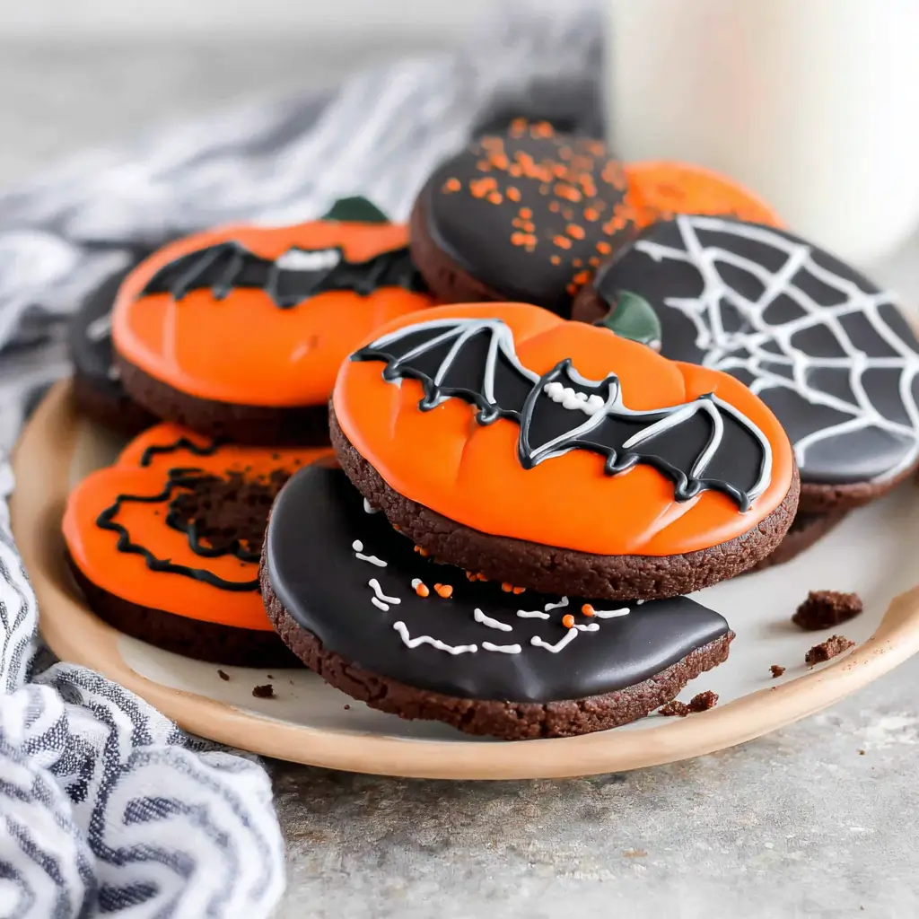 Halloween Chocolate Sugar Cookies – Spooky, Sweet & Fun to Decorate 6 halloween chocolate sugar cookies