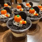 Halloween Dirt Pudding Cups – Spooky, Creamy, and So Easy 9 halloween dirt pudding cups card