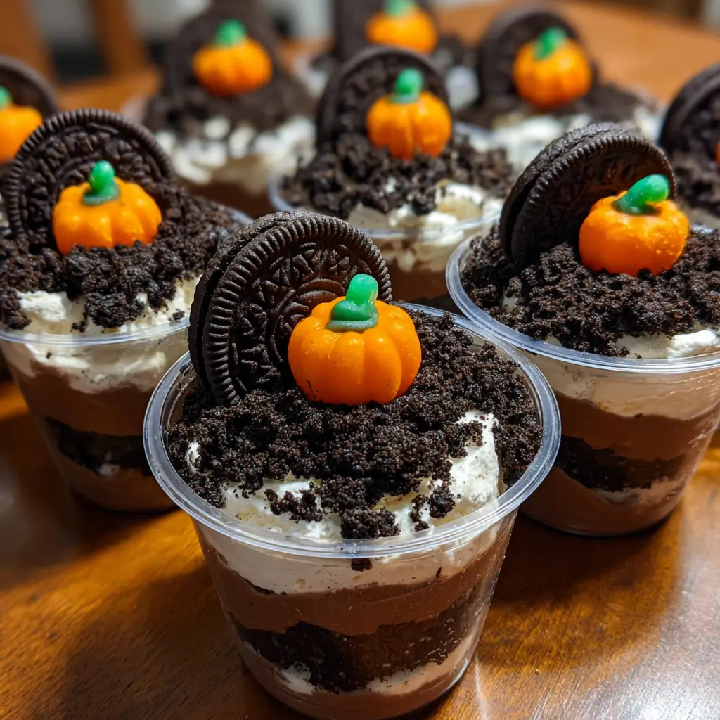 Halloween Dirt Pudding Cups – Spooky, Creamy, and So Easy 8 halloween dirt pudding cups recipe
