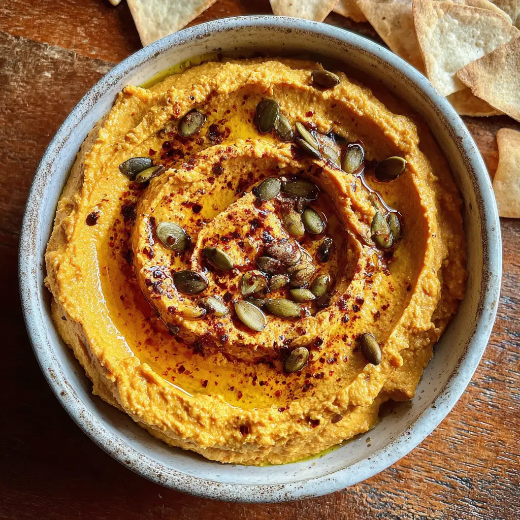 pumpkin hummus dip