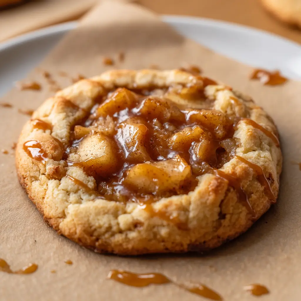 7 Delicious Apple Desserts and Treats to Make This Fall 3 Golden apple pie cookies with cinnamon filling and flaky crust on a baking tray