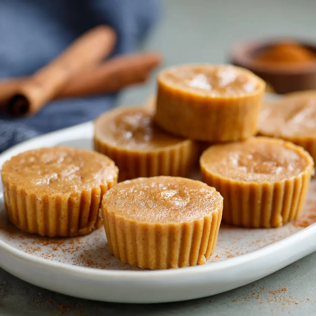 7 Delicious Apple Desserts and Treats to Make This Fall 6 Frozen pumpkin apple treats in festive fall molds on a parchment-lined tray