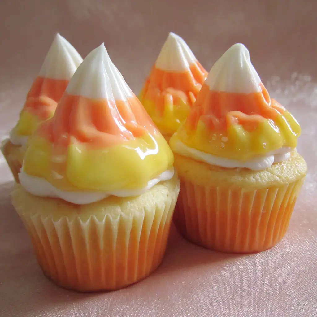 Candy Corn Hi-Hat Cupcakes – 5 Spooky Sweet Halloween Treats 8 candy corn hi hat cupcakes recipe