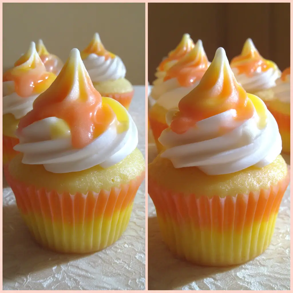 Candy Corn Hi-Hat Cupcakes – 5 Spooky Sweet Halloween Treats 7 candy corn hi hat cupcakes recipes