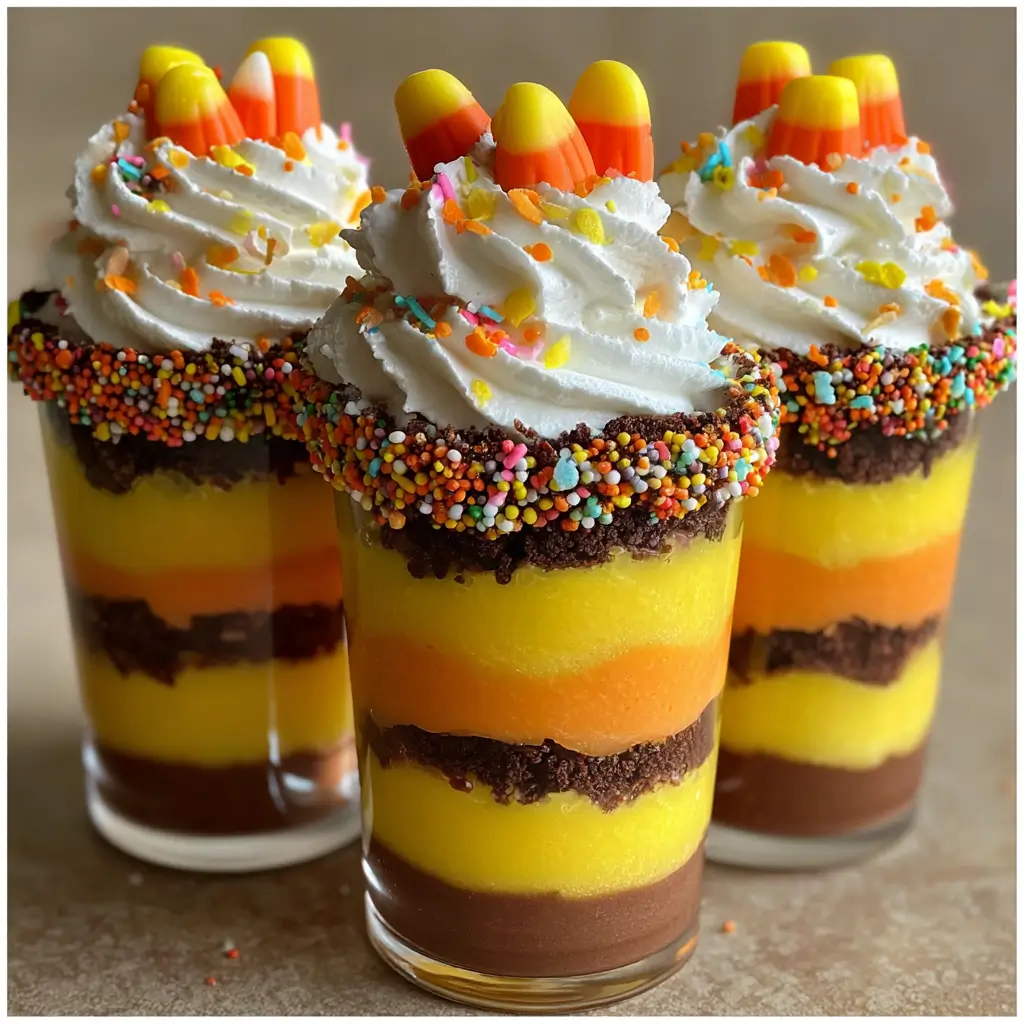 candy corn parfaits