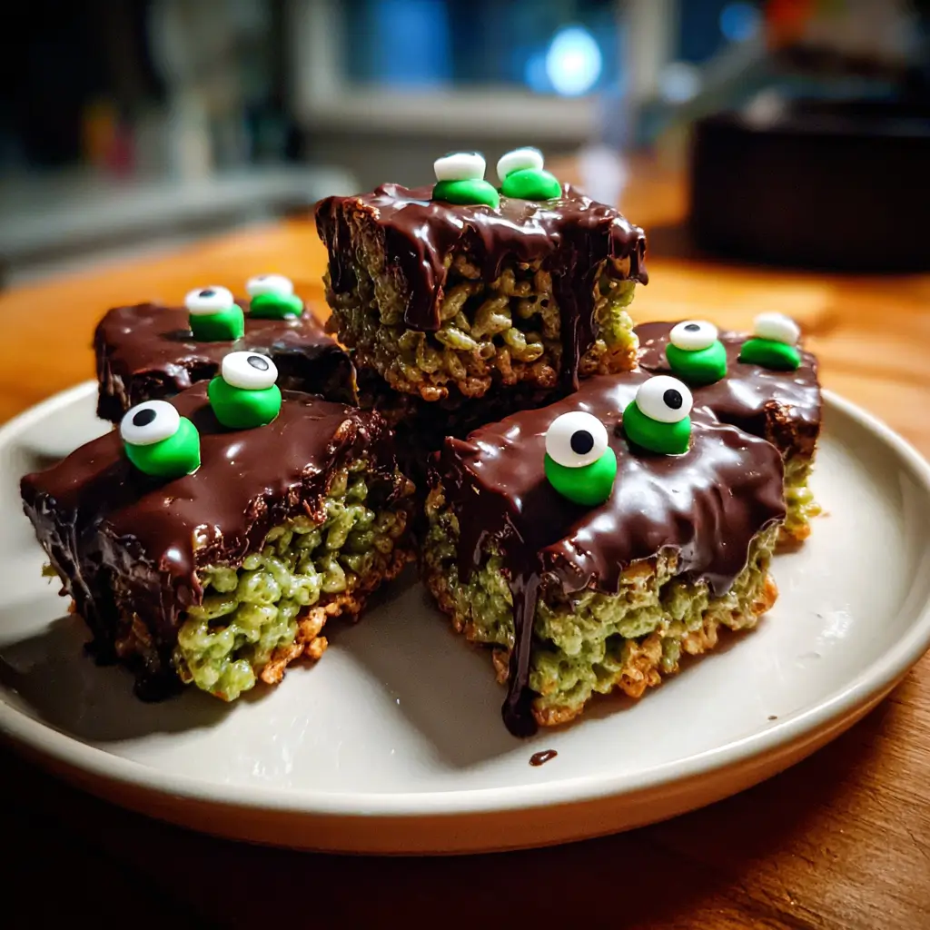 Frankenstein Rice Krispie Treats – Amazing Spooky Snack in 30 Minutes 8 frankenstein rice krispie treats recipe