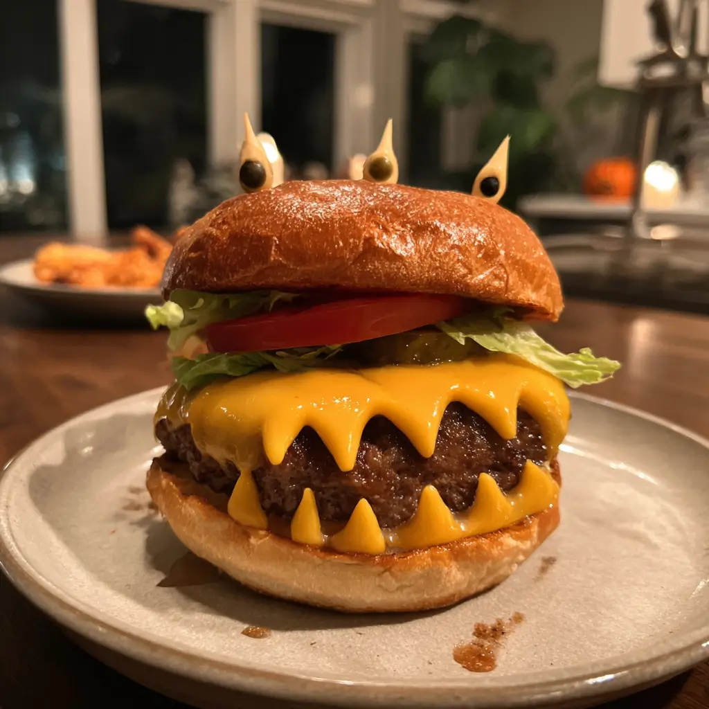 halloween monster burgers recipes