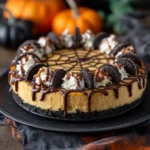 Halloween Pumpkin Cheesecake – Amazing Spooky Dessert You’ll Love 9 halloween pumpkin cheesecake card