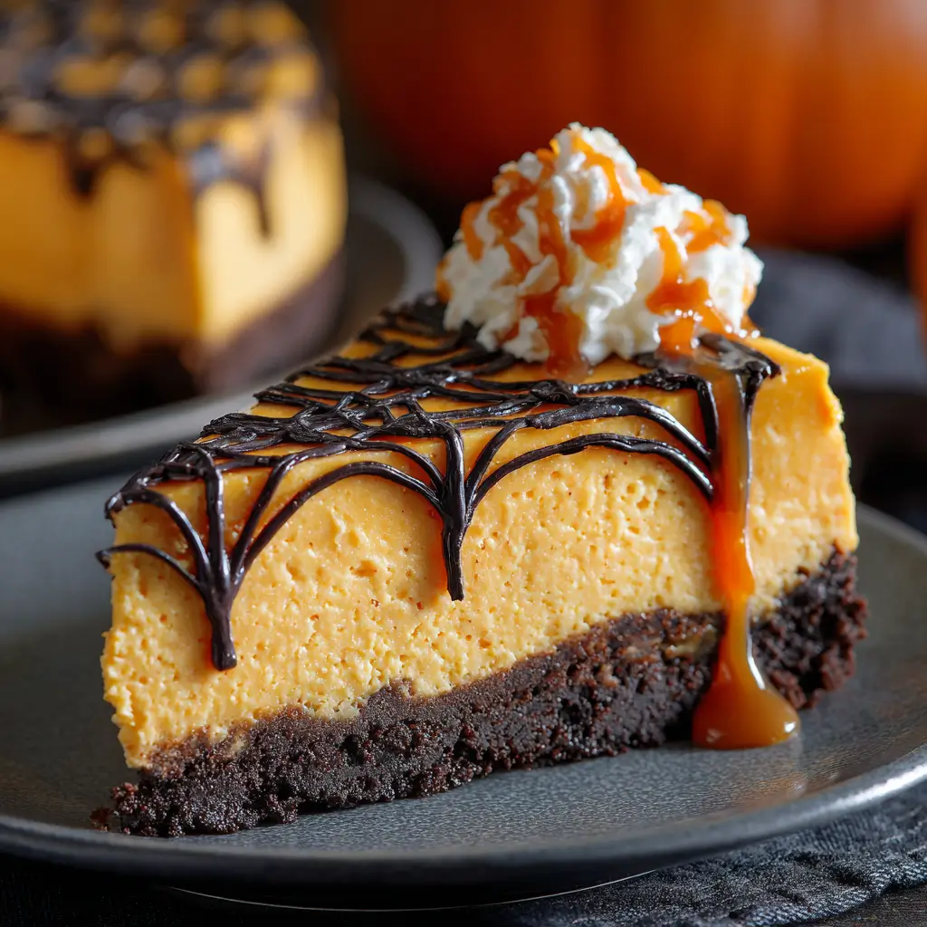 halloween pumpkin cheesecake