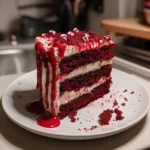 Halloween Red Velvet Cake – tasty, Sweet, and perfect for parties 9 halloween red velvet cake card