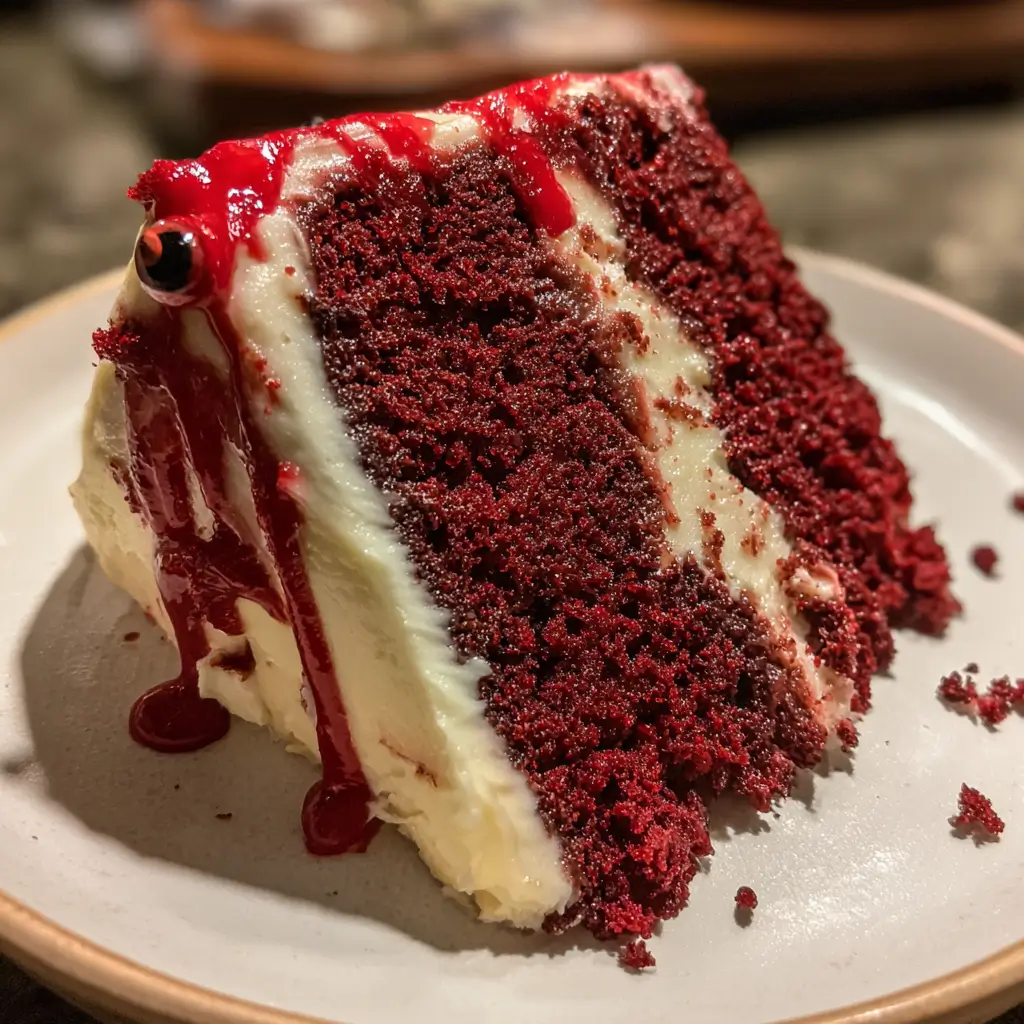 halloween red velvet cake