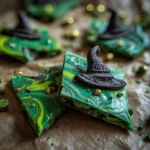 Halloween Melting Witch Chocolate Bark – 5-Min Fun Spooky Candy Recipe 9 melting witch chocolate bark card