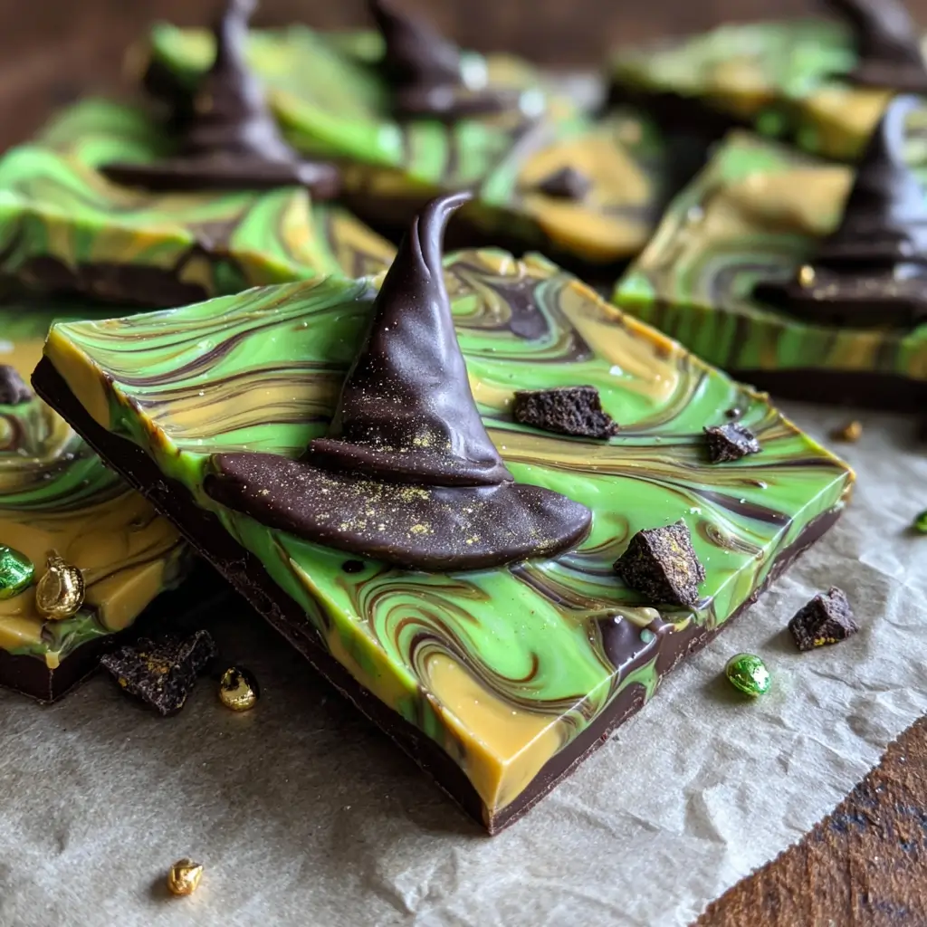 Halloween Melting Witch Chocolate Bark – 5-Min Fun Spooky Candy Recipe 7 melting witch chocolate bark recipes
