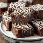 Spiderweb Brownies – Amazing Halloween Treat in 5 Steps 9 spiderweb brownies card