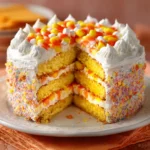 Stuffed Candy Corn Pinata Cake – Sweet Surprise in Every Slice 9 stuffed candy corn pinata cake card