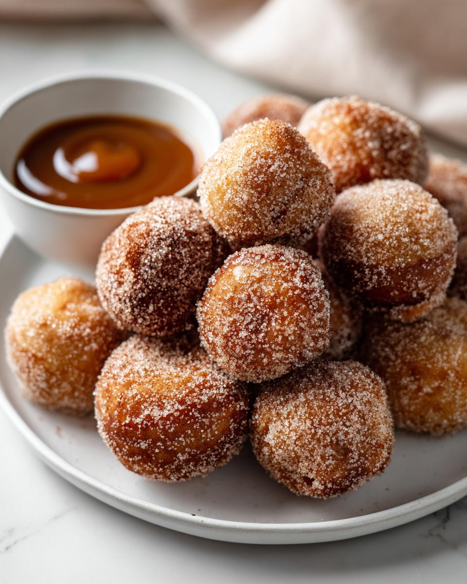 Apple Cider Donut Holes with Caramel Dip - detail 1