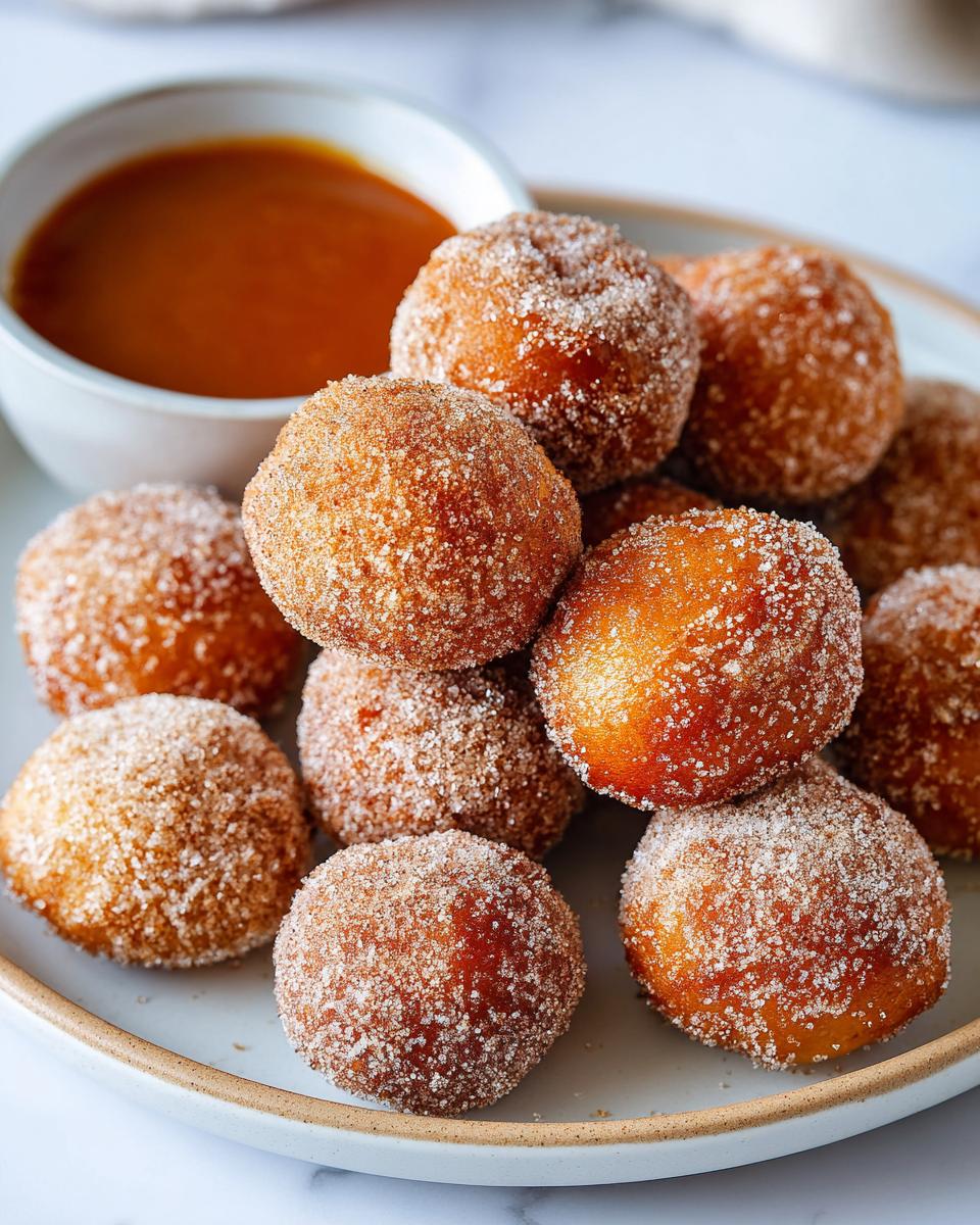 Apple Cider Donut Holes with Caramel Dip - detail 2