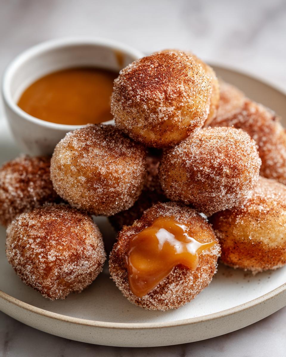 Apple Cider Donut Holes with Caramel Dip - detail 3