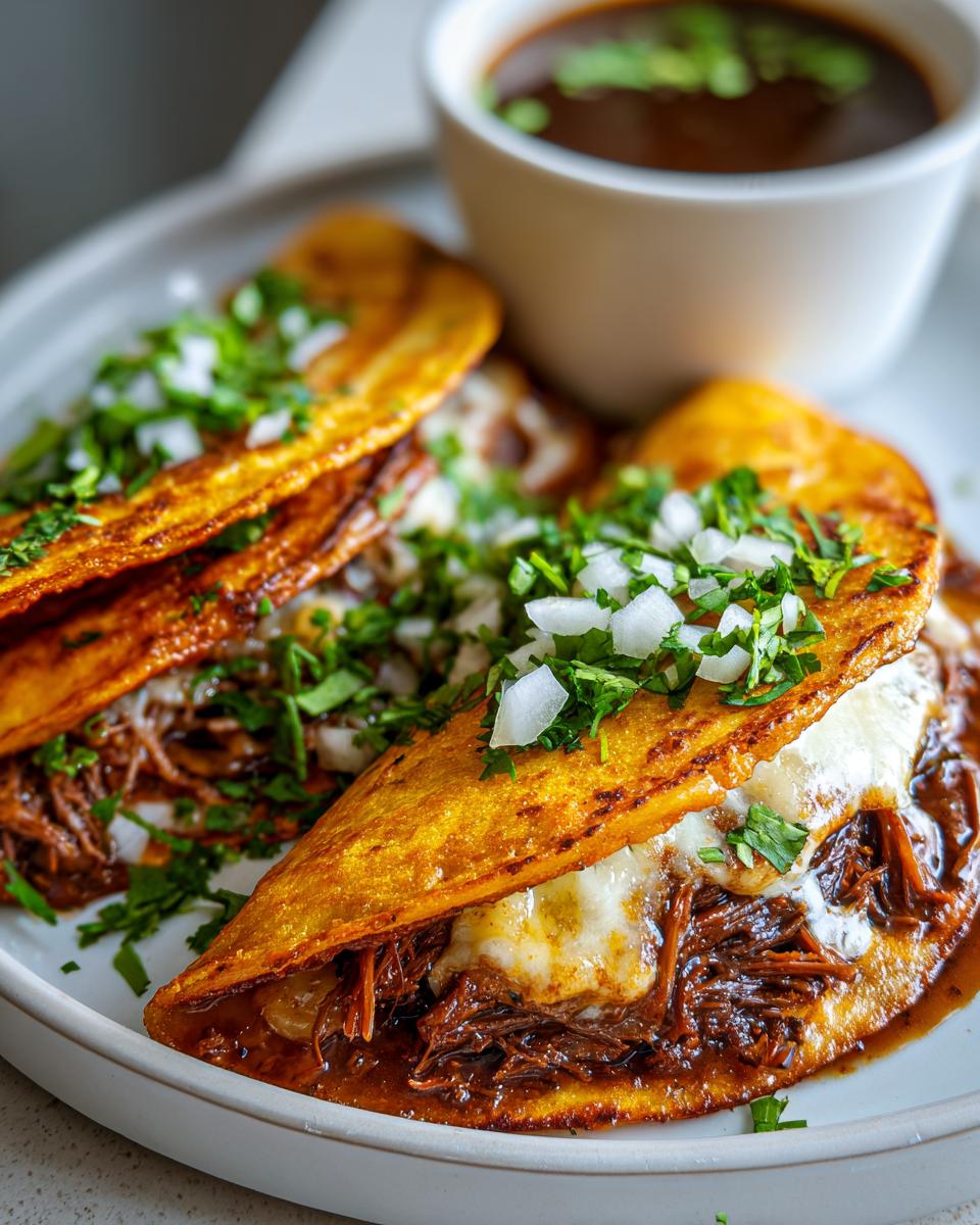 Birria Grilled Cheese Tacos - detail 1