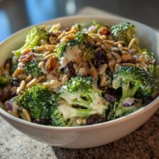Irresistible Broccoli Salad with Raisins for Thanksgiving Feast