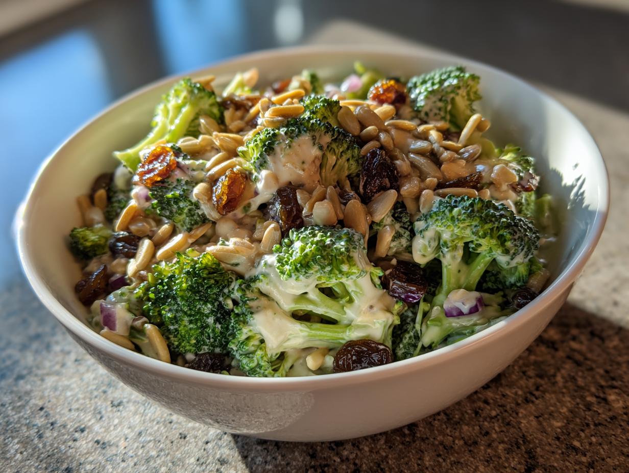 Broccoli Salad with Raisins