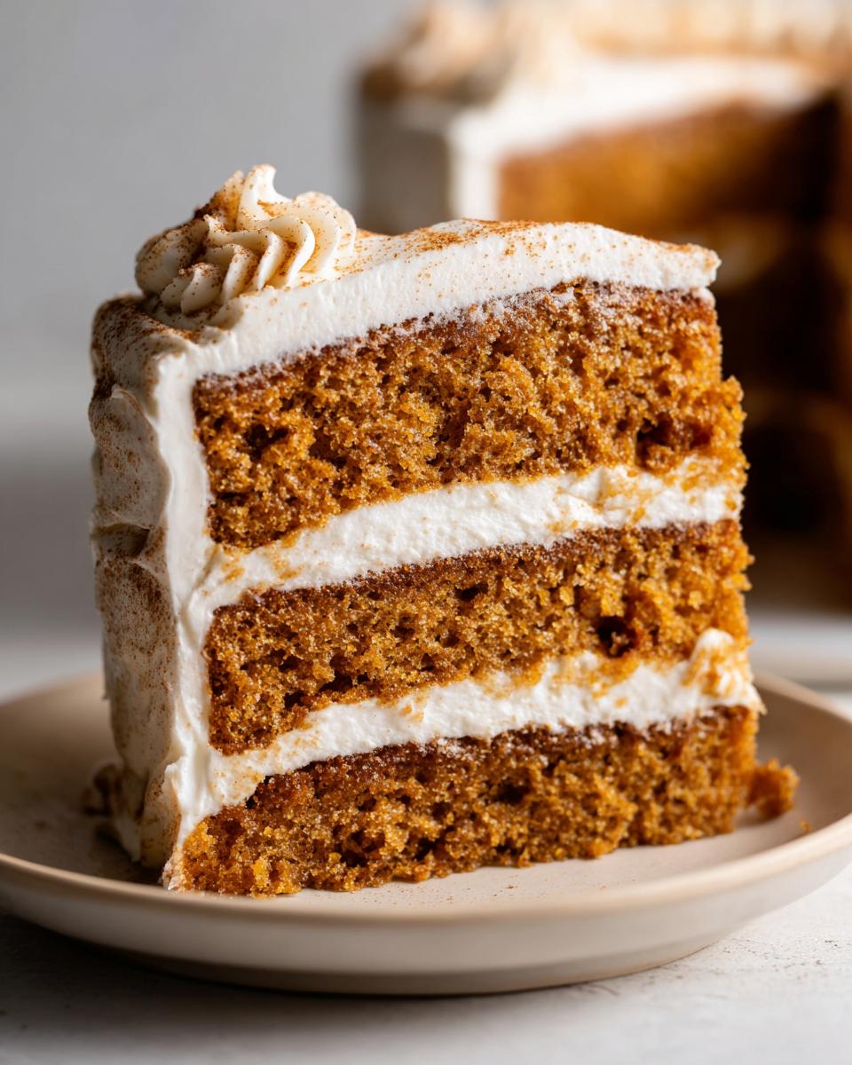 Brown Butter Pumpkin Cake with Spiced Frosting - detail 1