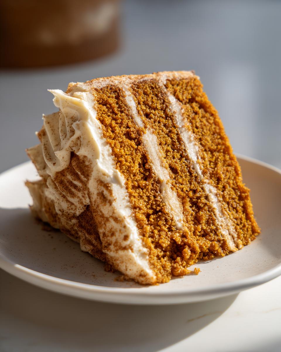 Brown Butter Pumpkin Cake with Spiced Frosting - detail 2