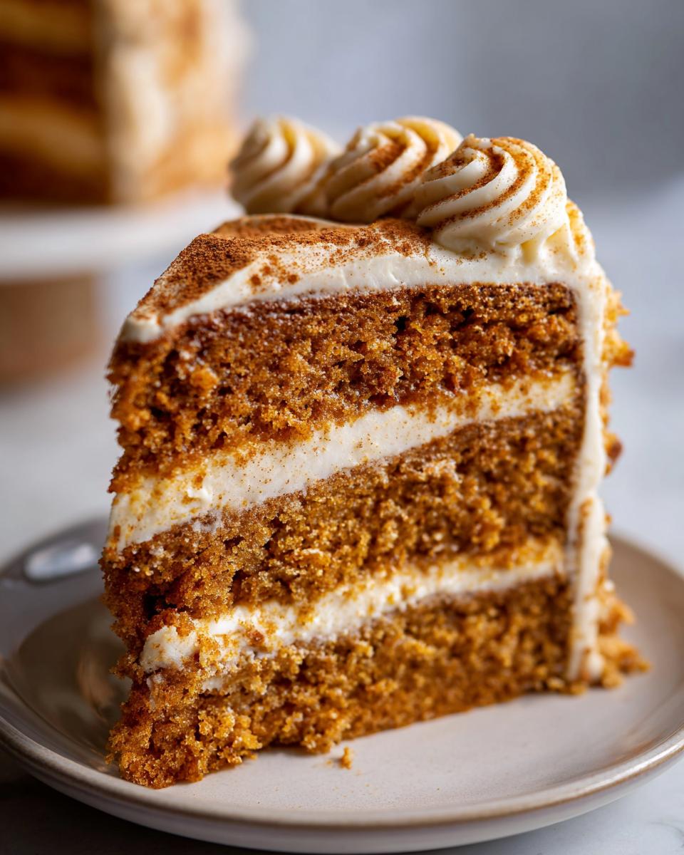 Brown Butter Pumpkin Cake with Spiced Frosting - detail 3