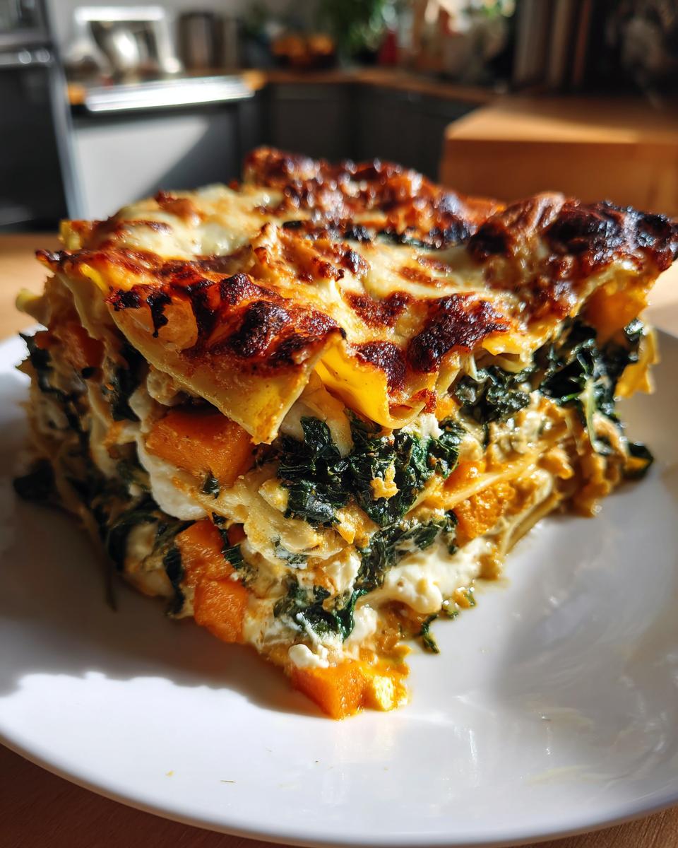 Butternut Squash & Kale Lasagna - detail 3