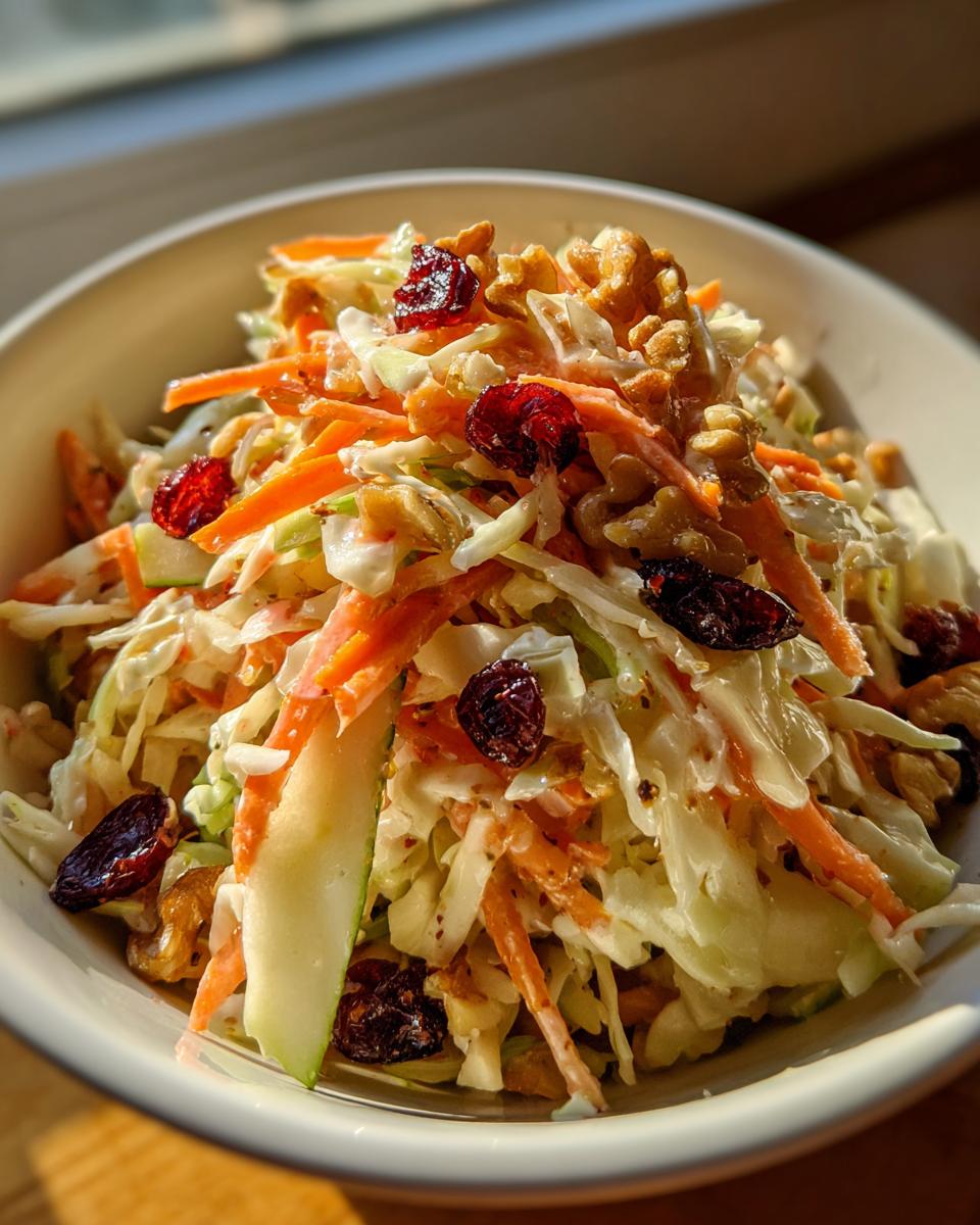 Irresistible Cranberry-Apple Coleslaw with 3 Secret Twists 9 Cranberry-Apple Coleslaw - detail 3